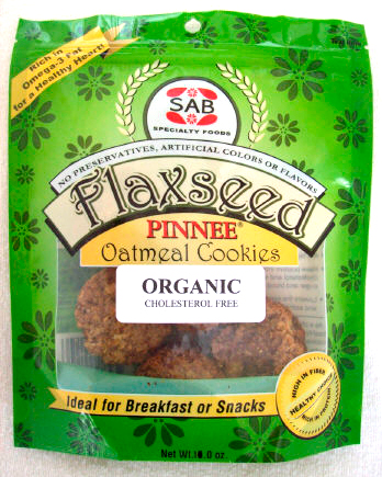 Organic Flaxseed Oatmeal Cookies